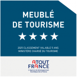 Classement 4 étoiles Meublé de tourisme